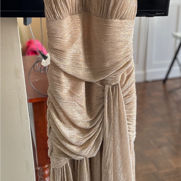 BCBG Metallic Gold Gown XS - Picture 6 of 13